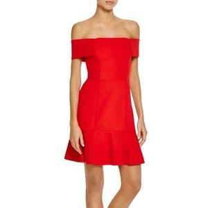 🆕 NWT N Nicholas Red Off-The-Shoulder Dress